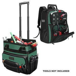 21" Rolling Tool Bag Wheels 18" Tool <b>Backpack</b> Set Waterproof Heavy Duty Tool Storage OEM Customizable 3-Year Warranty 150 lb - Product Image 6