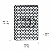 Tapis de protection d'évier en silicone de qualité alimentaire OEM personnalisé, découpable sur mesure, résistant à la chaleur, antidérapant, pliable, marque privée