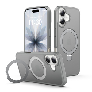 Coque magnétique antichoc mate avec béquille pour <span class=keywords><strong>iPhone</strong></span> 17 Pro Max – Vente en gros - Product Image 1
