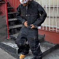 YSJY Fabricant de vêtements de rue, ensembles de veste en jean brodée surdimensionnée personnalisée, tenues, ensembles de pantalons en jean lourd pour hommes