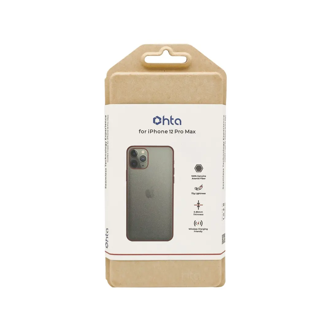 Custodia per telefono di lusso biodegradabile iPhone15 Pro Max eco friendly confezione con finestra