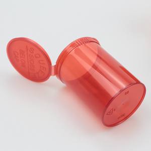 複数のカラーオプションクリアプラスチック製医療食品グレード6dr 13dr 16dr 30dr 60dr 90drポップトップ薬瓶 - Product Image 4