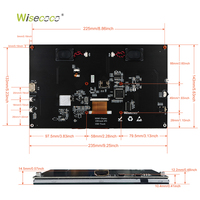 Pantalla Táctil Capacitiva de 10.1 Pulgadas para Raspberry Pi, Resolución 1024*600, Panel LCD IPS con Controlador