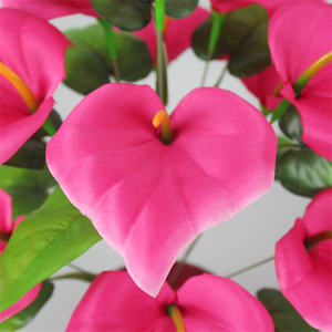 Ramo <span class=keywords><strong>de</strong></span> <span class=keywords><strong>flores</strong></span> <span class=keywords><strong>de</strong></span> imitación <span class=keywords><strong>de</strong></span> seda Artificial, 12 cabezas - Product Image 5