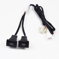 Chargeur de voiture compatible avec Volkswagen Polo POLO 11-13, charge rapide PD, charge rapide double QC3.0, connecteur USB
