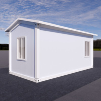 Maisonnette Modulaire Préfabriquée Moderne en Conteneur, Finition Bois, Montage Rapide, Cabane pour Évasion dans le Jardin