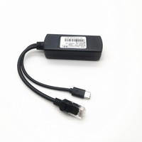 Divisor PoE Gigabit 5V 2.4A Tipo-C IEEE 802.3af/at para Switch, Cámara IP/AP, Adaptador 10/100/1000Mbps con 8 Puertos