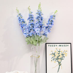 زهور الدلفينيوم الاصطناعية الحريرية عالية الجودة بألوان طبيعية متعددة للبيع بالجملة لتزيين المنزل - Product Image 5