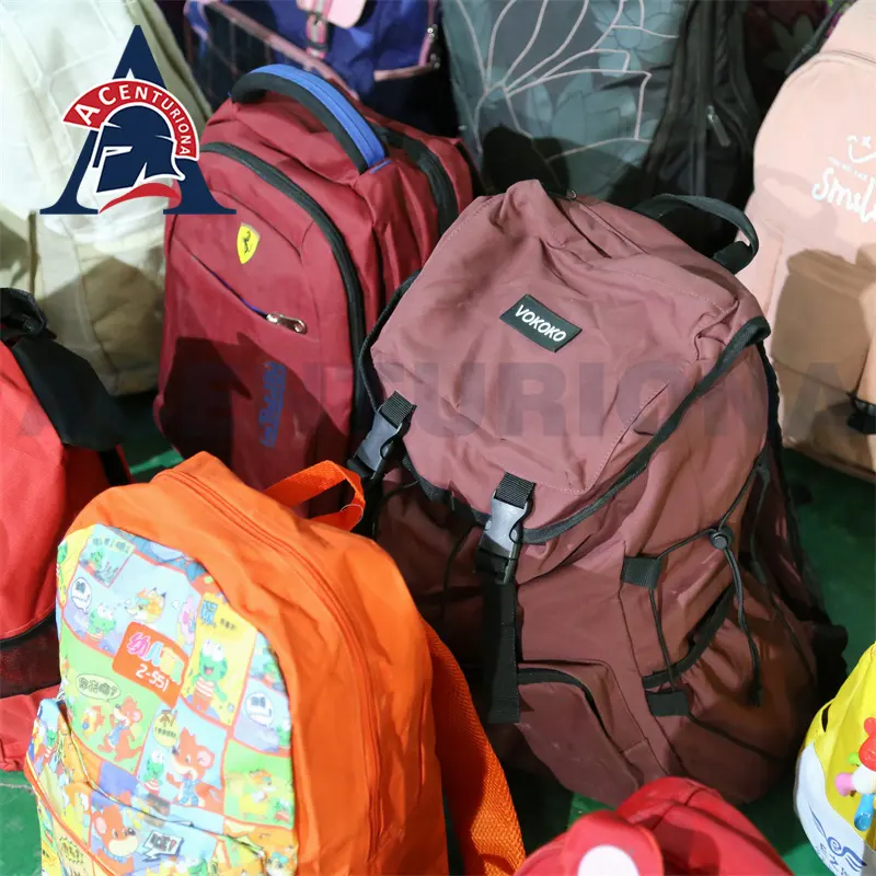 Bolsas escolares usadas originais para crianças, bolsas VIP ukay ukay, fardos, bolsas escolares de segunda mão a granel