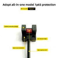 Sensor Saklar Optik Slot Pabrik Lipu, Probe Inframerah PM-L25, Respon Cepat, Induksi Bentuk Palung, NPN/PNP, IP65