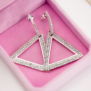 Orecchini a Perno Geometrici Triangolari in Stile Giapponese e Coreano, Gioielli per Orecchie Audaci e Chic per Donne, Uso Quotidiano, Outfit da Festa, Regalo - Product Image 2