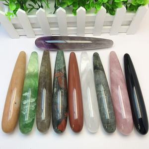 Großhandel Hochwertige Kristall Quarz Massage Zauberstab Heil kristall Massage Yoni Zauberstab für Frauen - Product Image 2