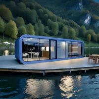 Sıcak satış lüks prefabrik çelik balkon kamp mobil ev bahçe döken minik konteyner ofis tatil otel modüler elma kabin