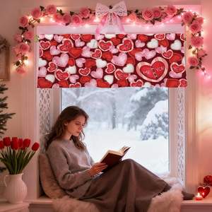 <span class=keywords><strong>Tende</strong></span> <span class=keywords><strong>per</strong></span> Finestre di San Valentino con Cuori Rossi, Rami d'Amore e Uccelli, Decorazioni <span class=keywords><strong>per</strong></span> Finestre di Camion, Cucina e <span class=keywords><strong>Camera</strong></span> <span class=keywords><strong>da</strong></span> <span class=keywords><strong>Letto</strong></span>, Personalizzabili - Product Image 4