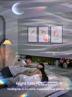 Projecteur LED Ciel Étoilé Aurora, Mini Veilleuse à Piles, Lumière d'Ambiance pour Chambre, Cadeau d'Anniversaire