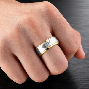 JLM Venta al por Mayor Anillos Personalizados <span class=keywords><strong>de</strong></span> Acero <span class=keywords><strong>de</strong></span> Titanio con Baño <span class=keywords><strong>de</strong></span> Oro <span class=keywords><strong>de</strong></span> 18K que No se Desvanecen, Anillos a Juego <span class=keywords><strong>para</strong></span> Parejas, <span class=keywords><strong>Anillo</strong></span> <span class=keywords><strong>de</strong></span> <span class=keywords><strong>Promesa</strong></span> <span class=keywords><strong>de</strong></span> Boda, Joyería, Regalo, Fiesta - Product Image 5