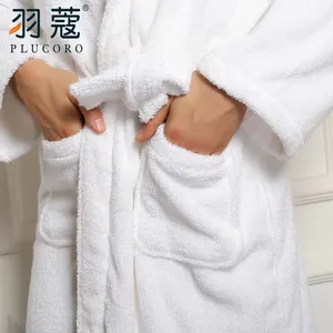 High Quality New Design High Quality Cut Pile Bathrobe Luxury Fluffy Hotel Bathrobe