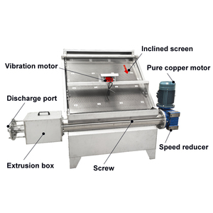 Presse à vis Séparateur de bouse de vache/Machine de déshydratation des déchets de fumier de poulet animal/Machine de déshydratation des excréments de bétail - Product Image 4