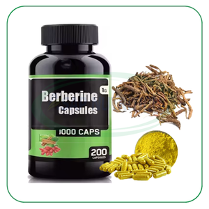 OEM Natural Berberine Hydrochloride Hcl <b>Plant</b> Extract Capsule Food Supplements Berberine Capsules - Product Image 1