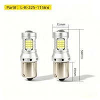 1156 BA15S P21W 12V 24V 9-50V 8W 600mA 60 SMD 5-Seiten-Top-Linse CANBUS LED-Birne Weiß Bernstein Rot Rückfahr- und Blinklicht