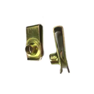 Zinc plated customized spring clip nuts