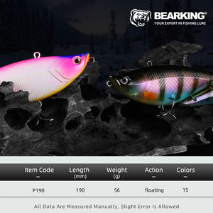 Bearking Official Store 19cm 56g Leurres de Pêche Flottants Popper Jerkbait <span class=keywords><strong>Bass</strong></span> UV Light Reflective Coating 15 ColorsPike and <span class=keywords><strong>Bass</strong></span> - Product Image 3