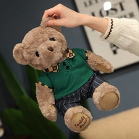 Cadeaux promotionnels personnalisés pour la Saint-Valentin, ours en peluche mignon avec logo et couleur personnalisés, ours en peluche avec t-shirt