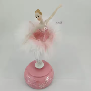 Nouvelle boîte à musique <span class=keywords><strong>de</strong></span> ballerine, jouet <span class=keywords><strong>pour</strong></span> filles, cadeau d'anniversaire, danseuse <span class=keywords><strong>de</strong></span> ballet tournante à manivelle - Product Image 4