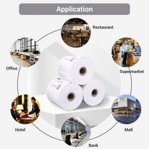 Rouleau de papier thermique sur mesure 70g 80g pour caisse enregistreuse de supermarché, banque, hôtel, restaurant - Product Image 2