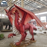 Parc 3D modèle extérieur dinosaure artificiel Animatronic Dragon pour parc à thème