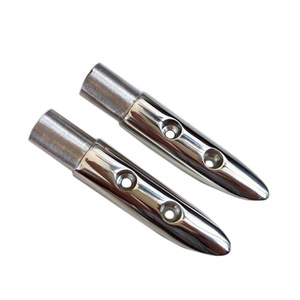 Stainless Steel 7/8 Inch Pipe Bracket For Marine Railings Boat <b>Yacht</b> Hardware - Product Image 5