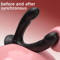 Vibromasseur double tête télécommandé pour femme, pénis artificiel en caoutchouc, jouet sexuel féminin