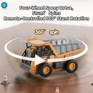 Juego de Montacargas y Camión Volquete de Aleación en Miniatura 1:64 con Control Remoto, Vehículo de Ingeniería, Juguetes de Coches RC con Música y Luces, Aprendizaje STEM - Product Image 3