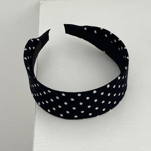 Viviblook Z314AS Diadema para mujer, nueva diadema negra y blanca con lunares y borde ancho, accesorios para el cabello de uso diario - Product Image 6