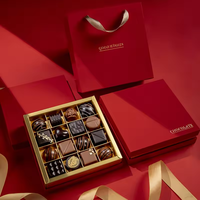 Boîtes cadeaux en carton rigide de luxe faites à la main pour chocolats et bonbons, avec séparateurs, tailles personnalisées, vente en gros