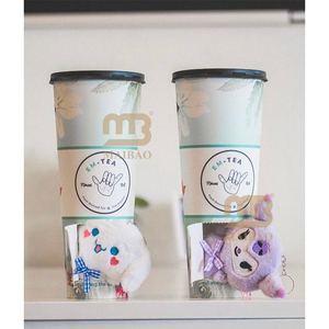 Custom logo Design <strong>Popular</strong> Unique 24oz Mystery <strong>Cup</strong> Boba Milk Fruit Tea Blind Box <strong>Paper</strong> Surprise <strong>Cup</strong> with Anime Toy Compartment - Product Image 1