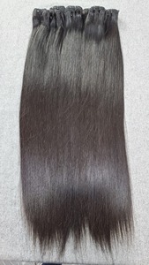 Extensiones de cabello de trama cruda al mejor precio Extensión de cabello humano natural de Vietnam alineada con cutícula virgen Popular dibujada Doble - Product Image 6