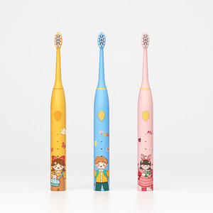 แปรงสีฟันไฟฟ้าโซนิคสำหรับเด็ก ขนแปรงนุ่มดูปองท์ ชาร์จ USB ได้ ปรับระดับได้หลายระดับ ทำความสะอาดอย่างล้ำลึก - Product Image 3