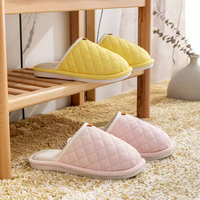 Coton Intérieur Maison pour Pantoufles pour Femmes et Hommes Respirant et Peluche pour Hiver Été Printemps et Automne PVC Semelle Extérieure-Vente en Gros