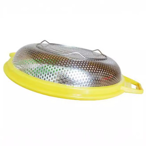 Leifeng Stainless Steel Fruit Plate With <b>Plastic</b> <b>Edge</b> For Draining Household Use - Product Image 3