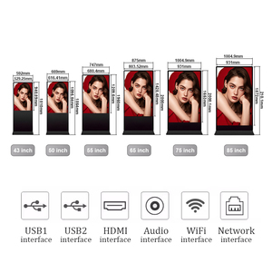 Factory Hot-Selling 43-85 Inch Indoor Vertical Touch Kiosk Totem Custom NFC Scanner <strong>Printer</strong> For Restaurants And Retail Stores - Product Image 4