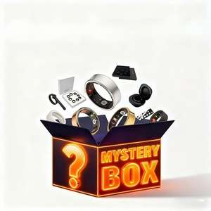 Boîte mystère SHR Smart Ring avec étui de chargement et accessoires, suivi de <span class=keywords><strong>la</strong></span> forme physique et du sommeil, <span class=keywords><strong>appareil</strong></span> intelligent d'occasion pour collection et revente - Product Image 1