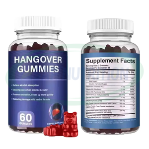 Suplemento de gomitas para la resaca, Etiqueta Privada, cardo de leche, remedio antialcohol y alivio de las gomitas para la resaca - Product Image 1