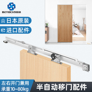BETOCI Automatic Door Closer Kit Aluminum Alloy 2.2M Track PS-04AR For Sliding Hanging Doors - Product Image 5