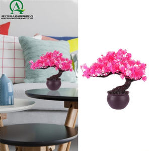 ดอกไม้ประดิษฐ์ประดับดอกไม้สำหรับตกแต่งงานแต่งงานดอกมะลิสีเขียวกระถางในร่มดอกไม้พลาสติก - Product Image 3