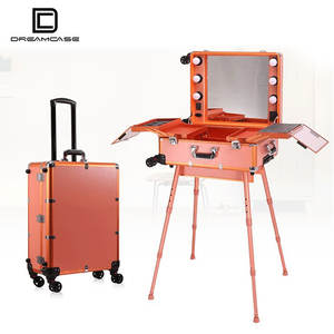 Dreamcase เคสใส่เครื่องสำอางแบบพกพาหมุนได้มีไฟและขา - Product Image 3