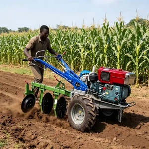Motoculteur agricole avec charrue à disques, motoculteur à 2 roues, motoculteur de ferme, mini-tracteur manuel - Product Image 5