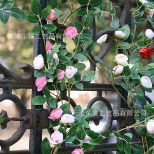 Vigne artificielle Dongchen Crafts en forme de bourgeons de thé, 100cm-200cm, fleur en soie, décoration de mariage, accessoires de photographie en extérieur, décoration intérieure - Product Image 2