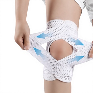 Fascia per Ginocchio Sottile in Tessuto per Uomo e <span class=keywords><strong>Donna</strong></span>, Supporto Rotulare per Recupero Menisco, Calcio, Corsa all'Aperto, Esercizio Fisico - Completo - Product Image 3