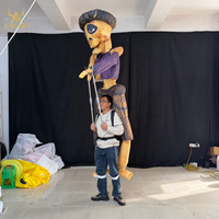 Marionnette gonflable géante de 3,5 m en forme de sorcière fantôme ou squelette humain, idéale pour les défilés et événements, marionnette gonflable de crâne pour Halloween